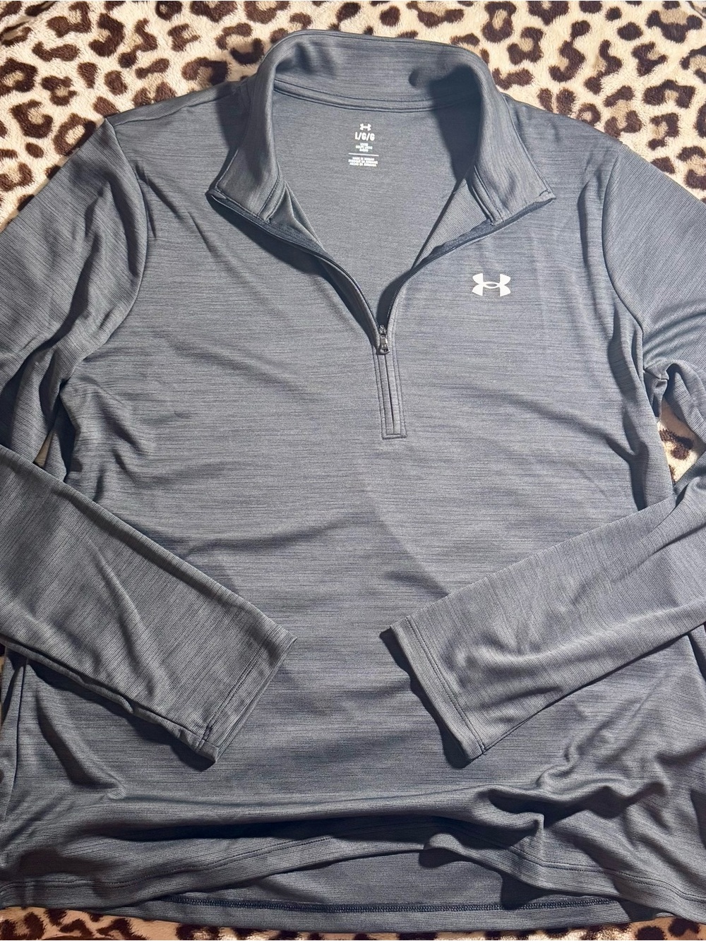 Under Armour Women’s Heather Gray 1/4 Zip Performance Pullover